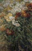 Gustave Caillebotte The chrysanthemum in the garden oil on canvas